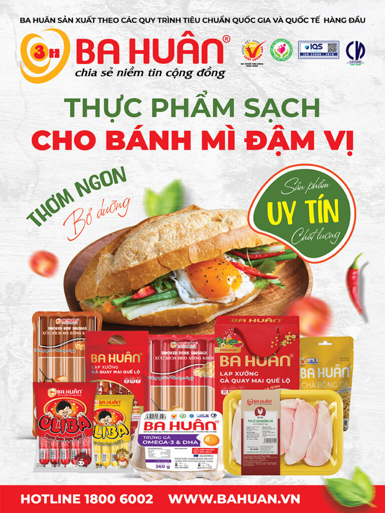 Ba Huận, thực phẩm sạch